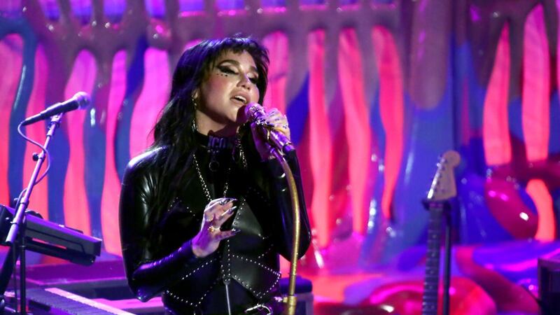 Kesha performs live on stage at the iHeartRadio  Theater on January 22nd in Burbank, California. Photograph: Tommaso Boddi/Getty Images for iHeartMedia