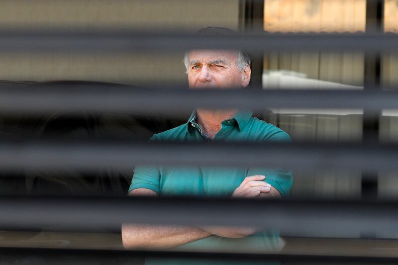 Former Brazilian president Jair Bolsonaro was found guilty of seeking to claw back power after his defeat in 2022 elections to leftist Luiz Inacio Lula da Silva. Photograph: Sergio Lima/AFP/Getty Images         