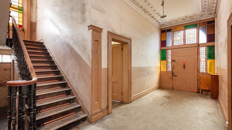 Hall and staircase.