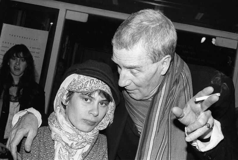 Adele Bertei with the painter, poet and writer Brion Gysin