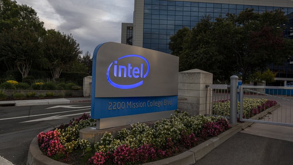 Intel’s headquarters in California: the chipmaker has its European base in Lexlip, Co Kildare. Photograph: David Paul Morris/Bloomberg