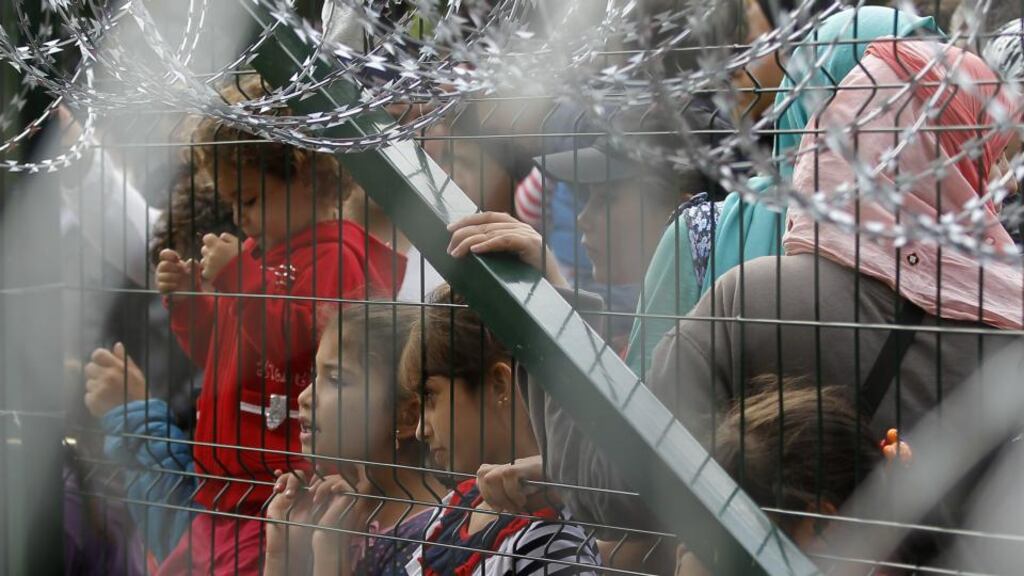 Trumpian agenda:  Budapest has erected a fence along its eastern border to keep migrants out of the country. Photograph: Srdjan Stevanovic/Getty