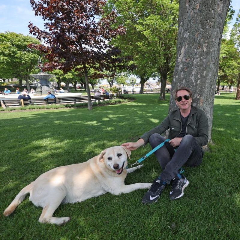 David McWilliams in the People’s Park. Photograph: Nick Bradshaw