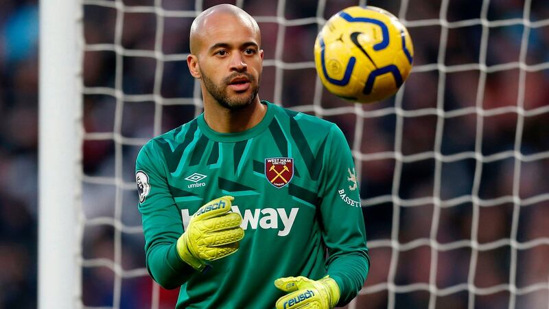 West Ham United’s   Darren Randolph made his second debut for the club. Photo: Getty Images