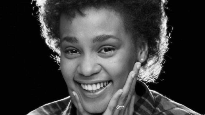 Whitney Houston  in February 1982 when she was a senior in high school during her first session with a professional photographer. Photograph: Jack Mitchell/Getty Images