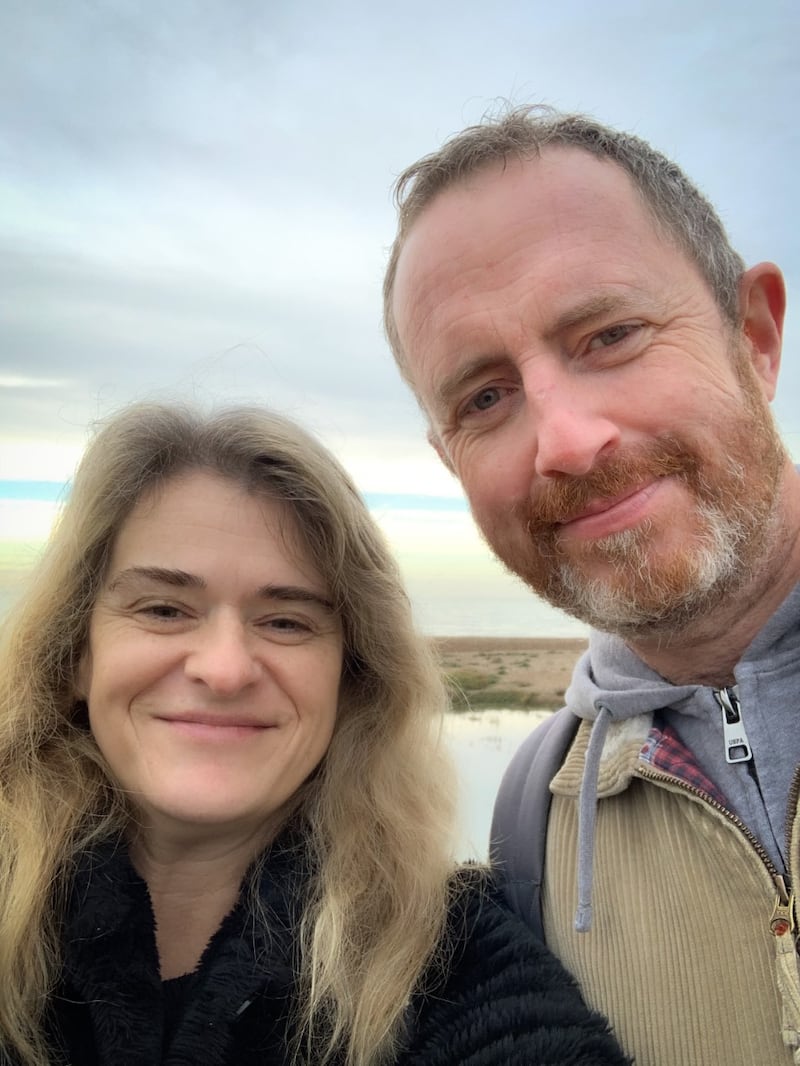 Bernadette Fallon and her late friend David Moclair