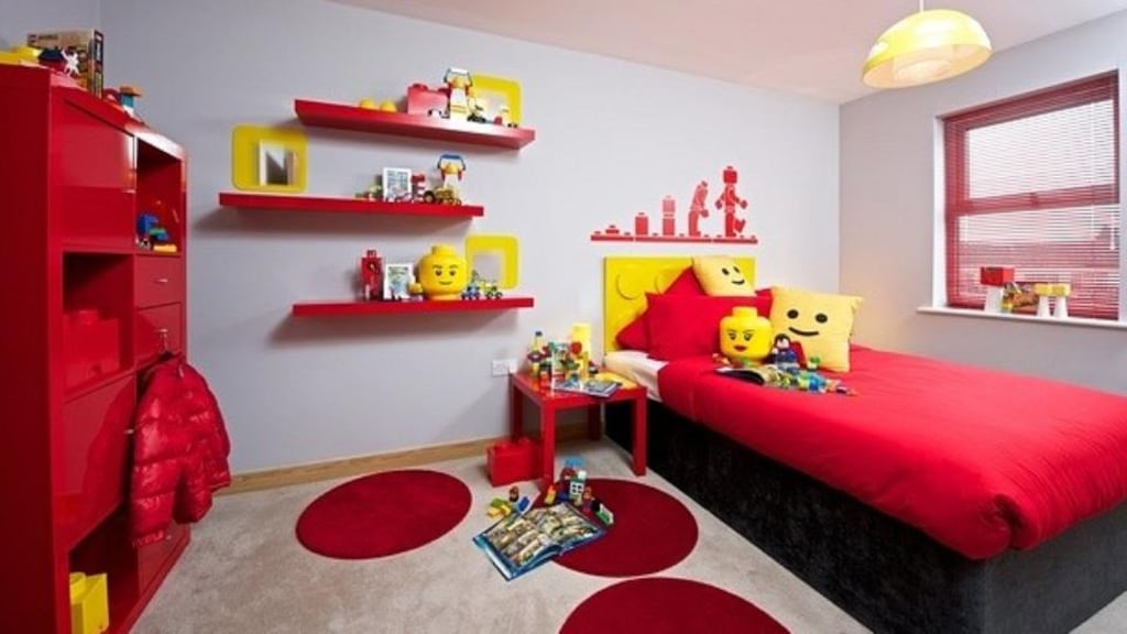 Bright Lego bedroom by Weston Homes