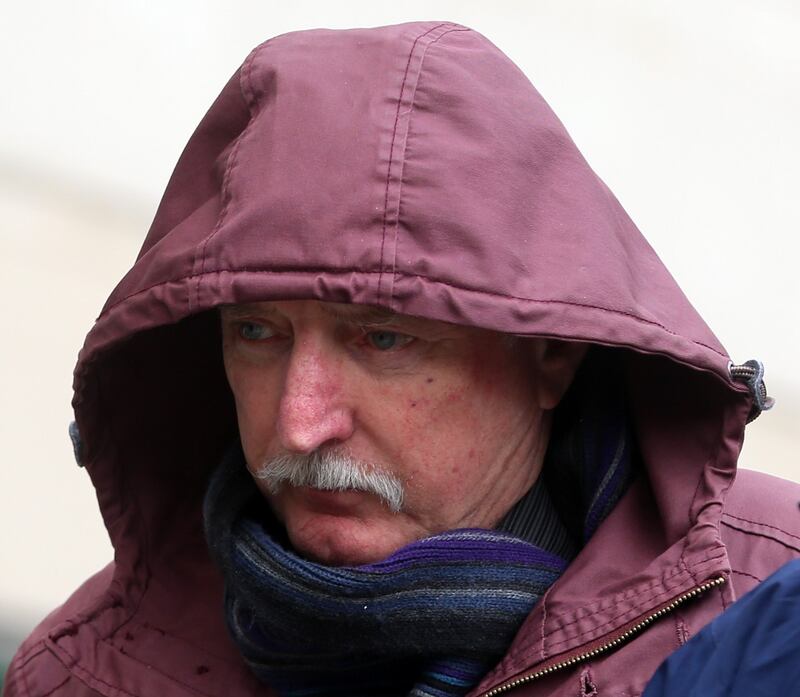 Ivor Bell leaving Belfast Laganside Court in 2015.   Photograph: Niall Carson/PA