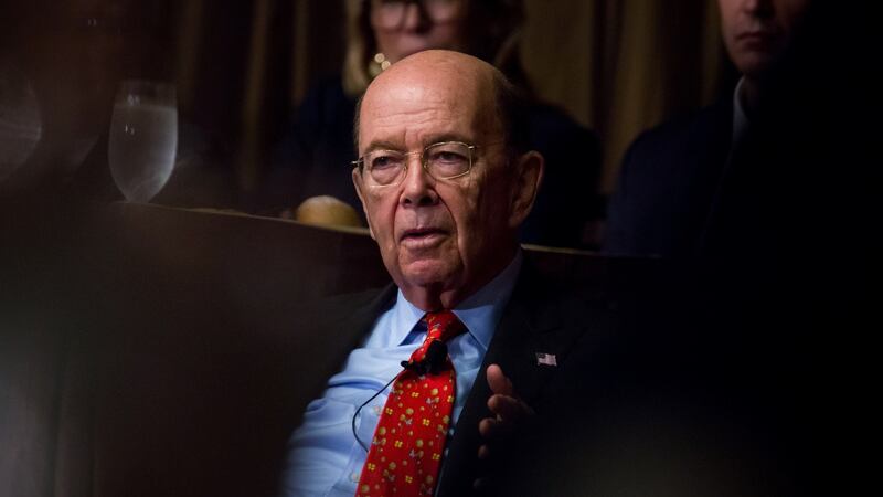 US commerce secretary Wilbur Ross speaks during an Economic Club of New York event in New York on Wednesday.  Photograph: Michael Nagle/Bloomberg