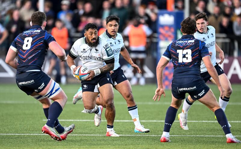Bundee Aki in action for Connacht. Photograph: Craig Watson/Inpho