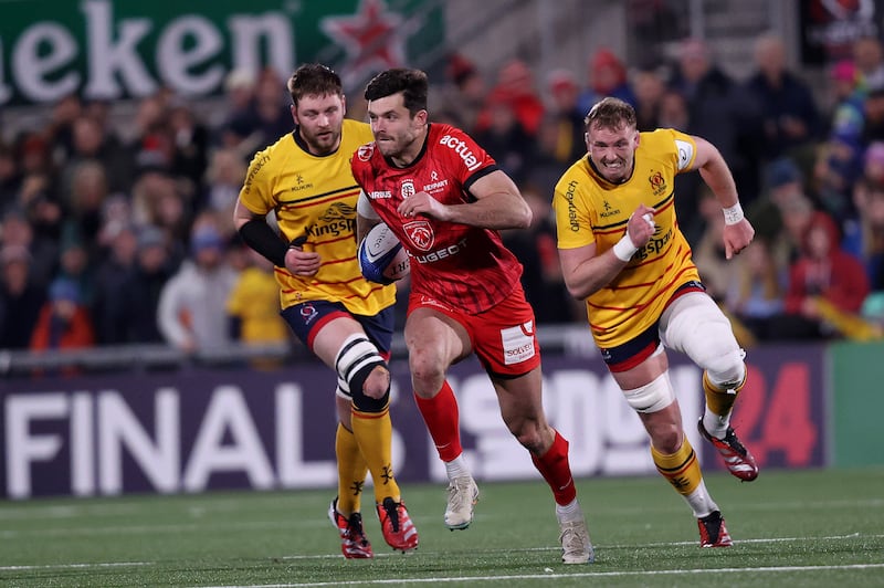 Toulouse's Blair Kinghorn in action against Ulster earlier this year. Photograph: Bryan Keane/Inpho