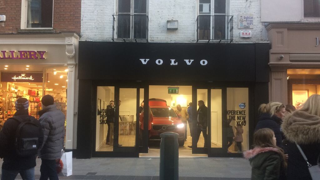 Most recently, Volvo launched the new XC40 with a “pop-up” shop on Dublin’s busy Grafton Street .