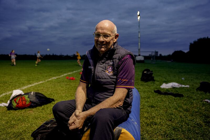 Larry O'Leary from Clonakilty, Co Cork at the GAA pitch near Hammersmith in London. Photograph: James Forde