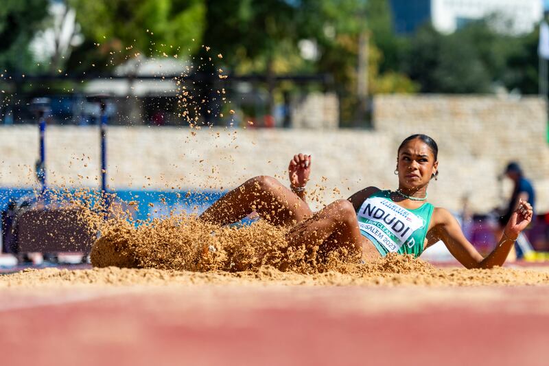 Elizabeth Ndudi competed in the European U20s Championships last year. Photograph: Jurij Kodrun/Getty Images for European Athletics