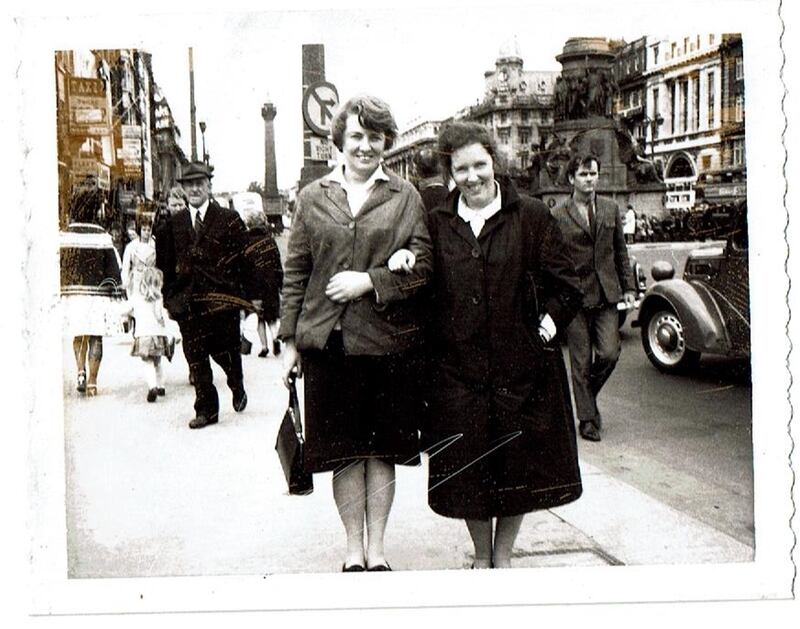 Elisa and Joyce in Dublin in 1963