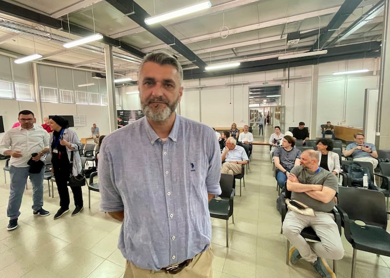 Emir Suljagic, head of the Srebrenica Memorial Centre. Photograph: Daniel McLaughlin