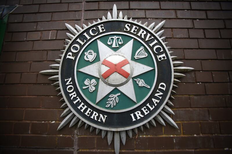 epa07261133 (FILE) - Northern Ireland's PSNI crest outside Antrim police station in Antrim, Northern Ireland, 02 May 2014 (reissued 04 January 2019). British media reports on 04 January 2019 state Police Service of Northern Ireland, PSNI has asked up to 1,000 officers to be deployed in Northern Ireland as a reinforcement in case of a no-deal Brexit. Authorities fear violence could occur if a hard border will be established between EU member Ireland and Northern Ireland.  EPA/PAUL MCERLANE