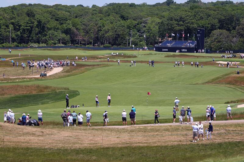 Practice rounds at the 2026 US Open at Shinnecock Hills Golf Club on June 15th, 2026. Photograph: Warren Little/Getty Images