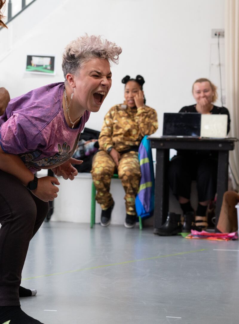 Dancer Jess Kav in rehearsals for Hive City Legacy: Dublin Chapter. Photograph: Barry Cronin
