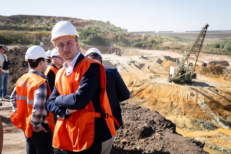 Photographs from the Facebook page of Economy Minister Oleksii Sobolev