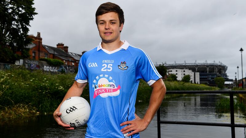 Dublin footballer Eoin Murchan have teamed up to send personalised video messages to children and their families battling cancer through the  Aoibheann’s Pink Tie charity. Photograph: Sam Barnes/Sportsfile