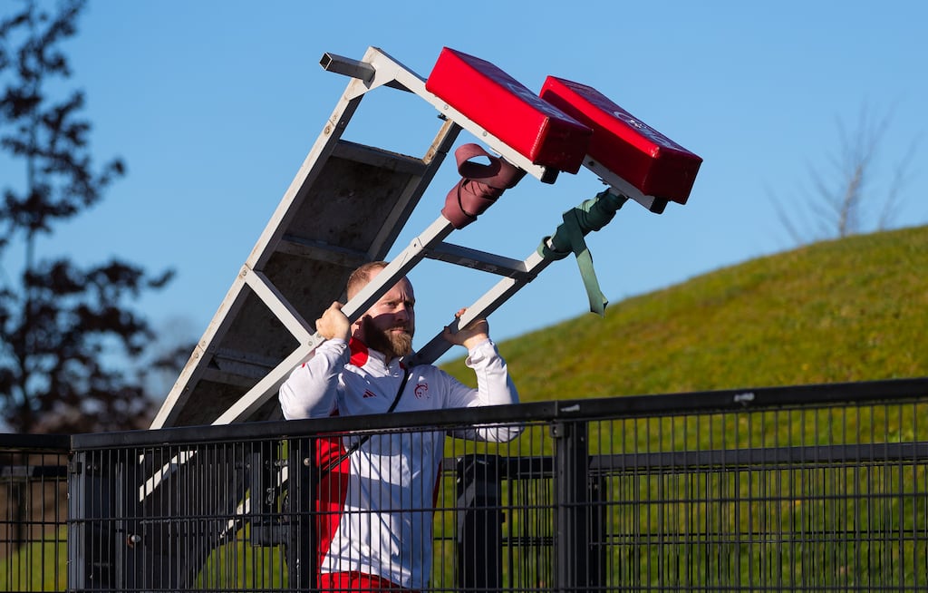Munster's Jeremy Loughman in training at the University of Limerick earlier this week. Photograph: Tom O’Hanlon/Inpho