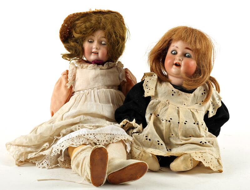 Known as bisque dolls, they were made from biscuit porcelain by AW Goebel, whose porcelain factory was founded in 1871. Photograph: Devi Anna
