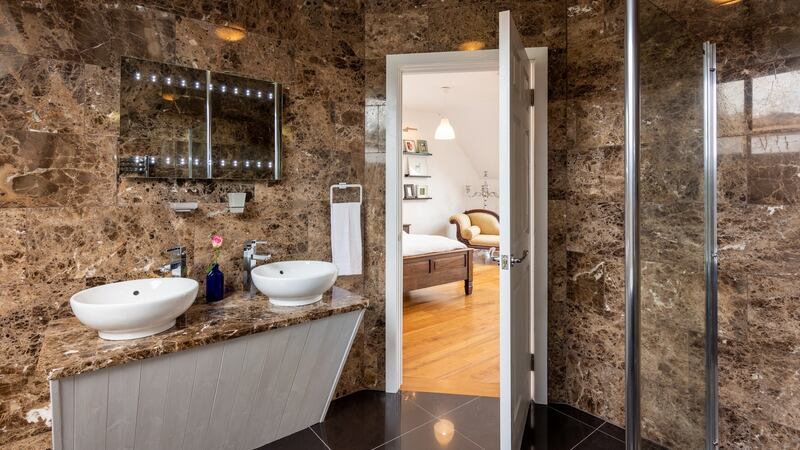 En suite bathroom.