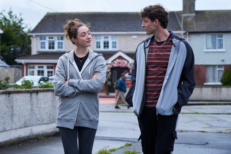 Michelle (Ellie McHale-Roe) and Dan (Adam Lunnon-Collery) in Storyland: The Cousin. Photograph: Steve Gallagher               