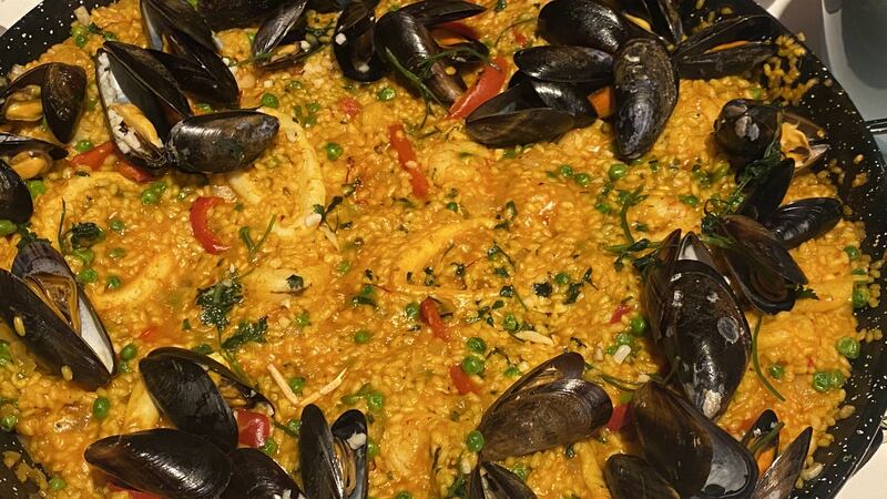 The finished paella  grew cold while the emergency services were called.
