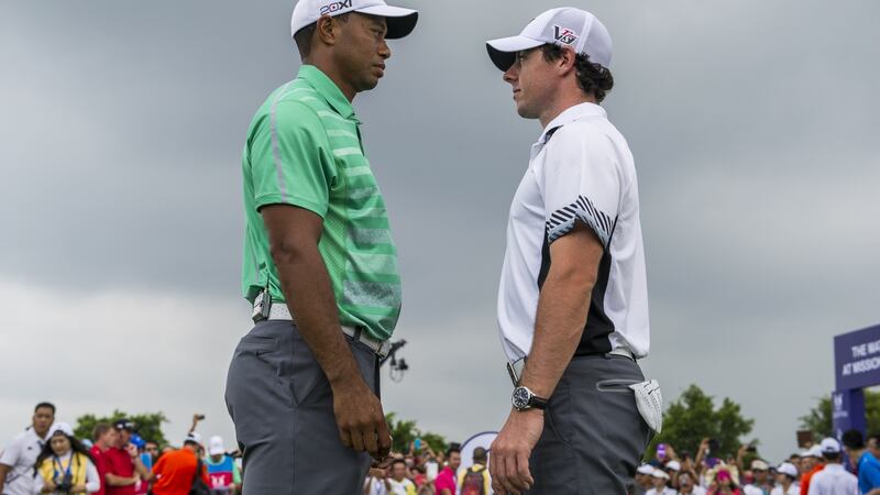 Tiger Woods  and Rory McIlroy.  While Woods is expected to play a limited,  schedule of tournaments, McIlroy has mapped out the busiest pre-Masters schedule of his career. Photograph: Getty Images