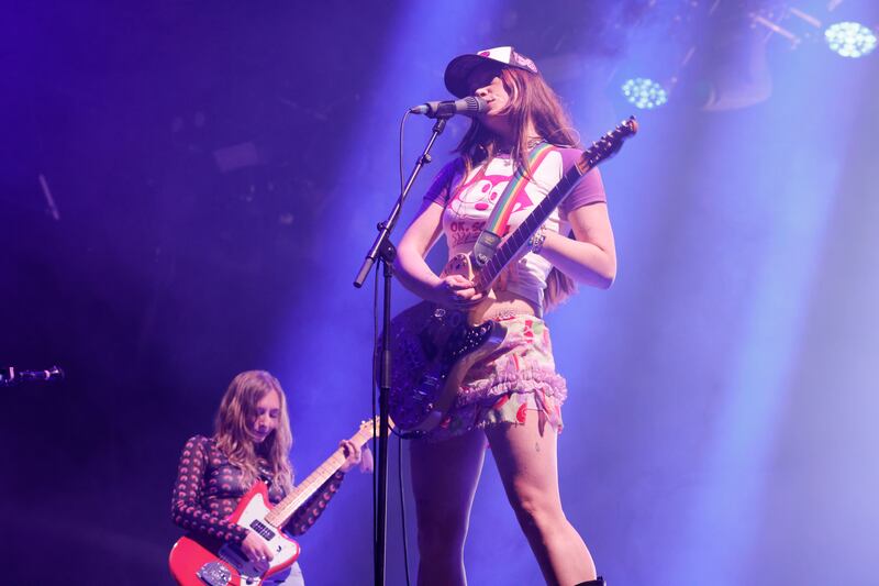 Wet Leg: Hester Chambers and Rhian Teasdale. Photograph: Alan Betson