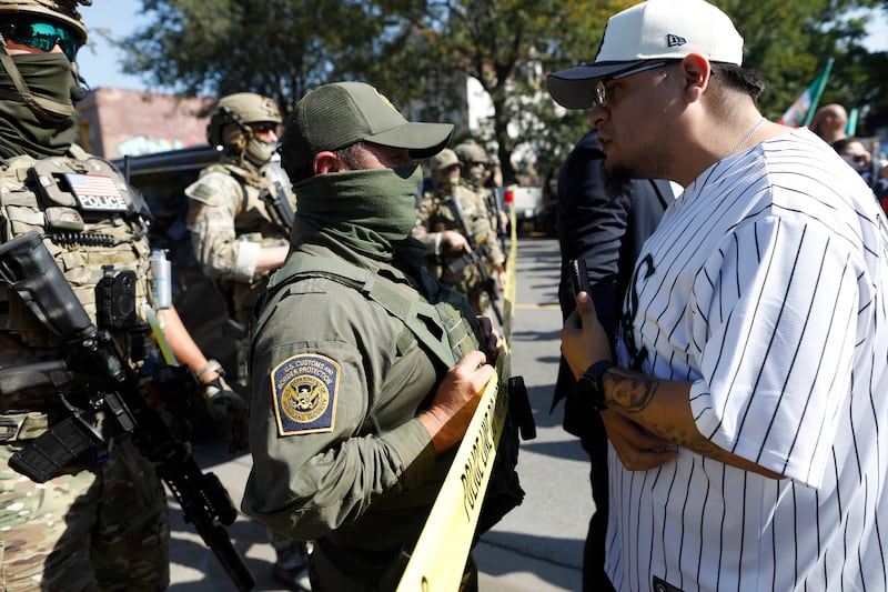 The Trump administration has targeted Chicago with federal law enforcement starting in August. Photograph: Octavio Jones/ AFP via Getty Images