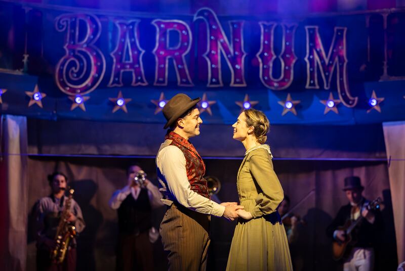 Barnum: Lee Mead and Monique Young in the show's Britain and Ireland tour. Photograph: Pamela Raith