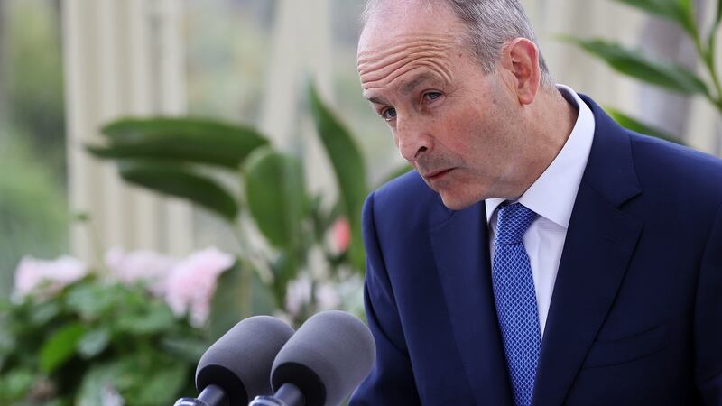 Taoiseach Micheál Martin says the Government’s new plan to tackle climate change will be ready by the autumn. Photograph:  Brian Lawless/ PA