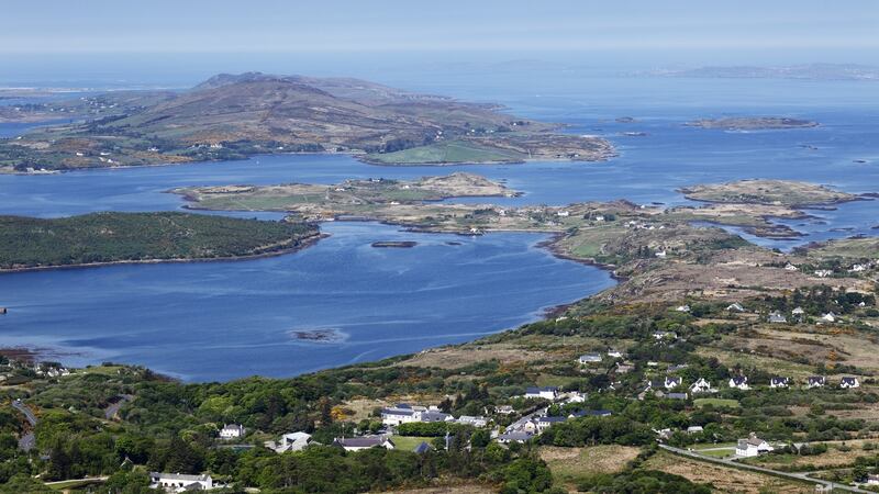 View from Diamond Hill over Letterfrack and Ballynakill Harbour,  Co Galway. Photograph: Getty