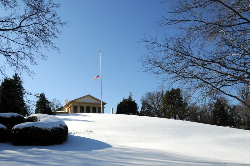 The home of Robert E Lee and his family for 30 years, located at the Arlington National Cemetery in Virginia. Photograph: Getty Images