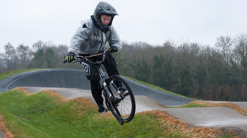 Ryan Quinn (11) from Lucan, National BMX Champion two years running. Photograph: Dave Meehan/The Irish Times