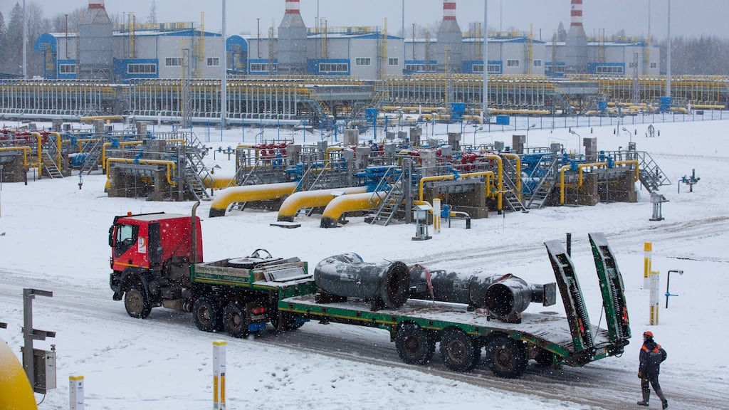 Work on the Nord Stream 2 project, bringing natural gas 1,200km under the sea from Russia to Germany, began in 2005. Photograph: Andrey Rudakov/ Bloomberg