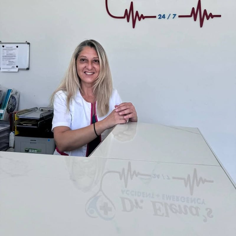 Dr Elena Andritsou, whose practice is on the Laganas strip, is seeing more patients suffering the after-effects of drugs. Photograph: Niamh Browne