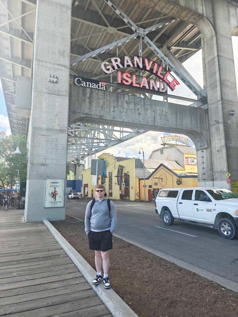Adam Kennedy (22) at Granville Island, Vancouver