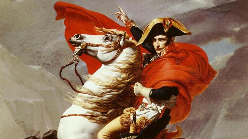 Napoleon Bonaparte crossing the Alps by Jacques-Louis David. Napoleon said of the metric system:  “Conquests will come and go but this work will endure.” Photograph: The Art Archive/Musée du Chateau de Versailles/Dagli Orti
