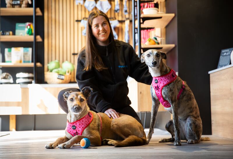 Claire Crimin and her dogs Ruby and Pickle