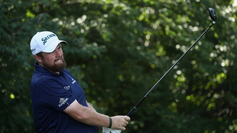 Shane Lowry plays his shot from the ninth tee during the first round of the US PGA Championship at Bellerive Country Club  in St Louis, Missouri. Photograph: Jamie Squire/Getty Images