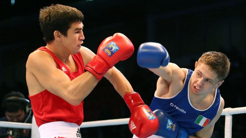 Ireland’s Jason Quigley will fight for a gold medal tomorrow. Photograph:  Cathal Noonan/Inpho