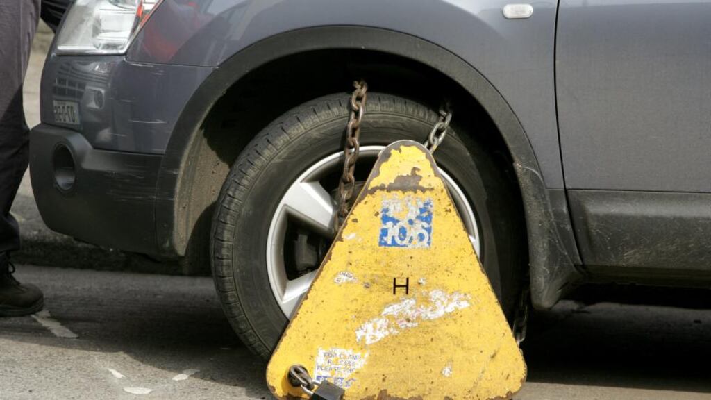 Clamping: People have been charged up to €300 to get their cars back by some rogue clampers. Photograph: David Sleator/The Irish Times