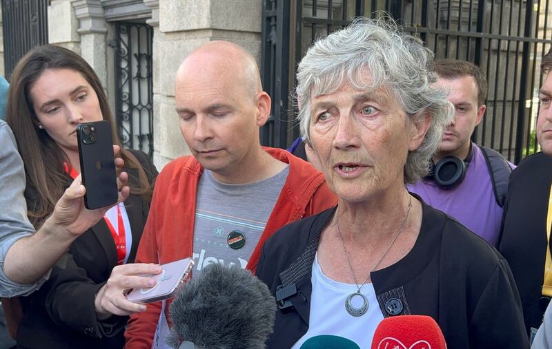 Irish presidential candidate Catherine Connolly has given her views on the role of the Defence Forces. Photograph: Cillian Sherlock /PA Wire 