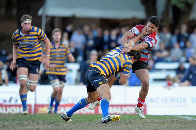 Action from a Shute Shield match between Sydney Uni and Southern Districts at North Sydney Oval in August 2013. Photograph: Brett Hemmings/Getty Images