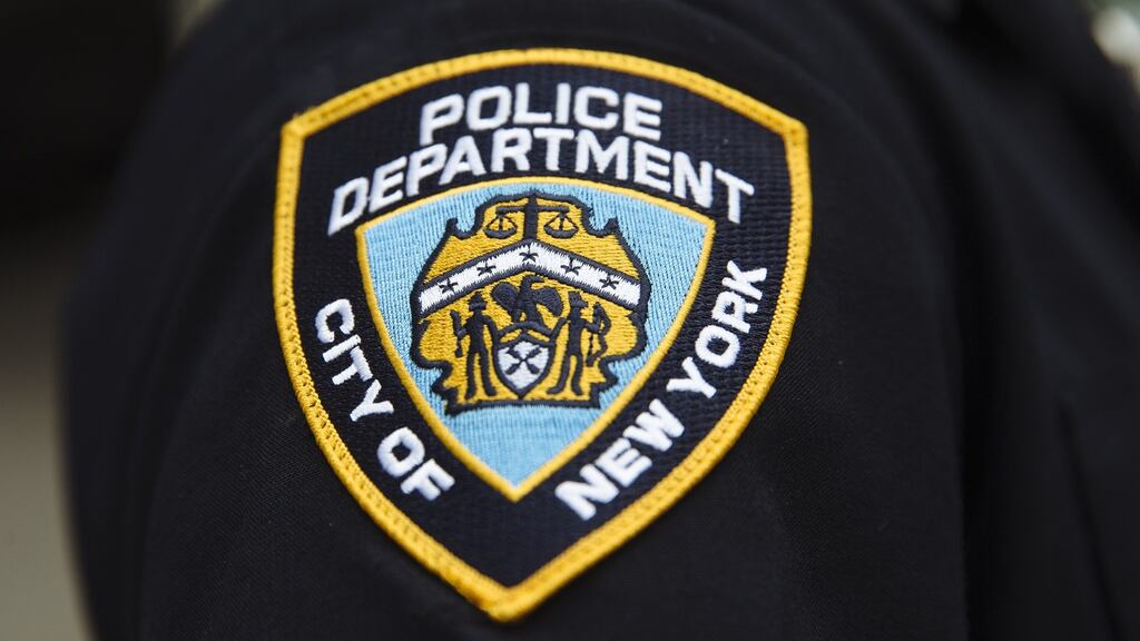 The NYPD officer  had been suspended, hours after cellphone video was posted on social media that showed him holding his arm around the man’s neck during an arrest. Photograph: Angus Mordant/Bloomberg