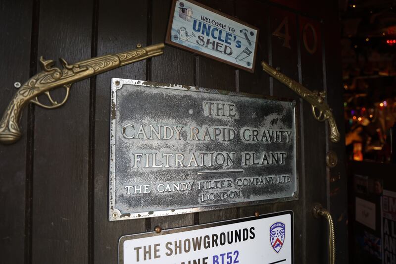 Signage of all sorts abounds at Maguire's bolthole. Photograph: Nick Bradshaw/The Irish Times
